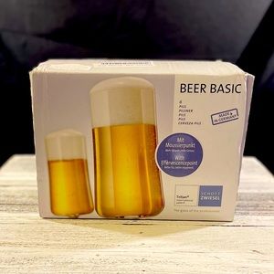 New Beer Basic pilsner glasses set of 6, 13.5 oz glasses